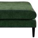 Banc repose-pieds Kayena Tissu - Tissu Cieli: Vert foncé - Noir