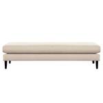 Banc repose-pieds Kayena Tissu - Tissu Inas: Cappuccino - Noir