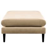 Banc repose-pieds Kayena Velours - Velours Sadia: Beige - Noir