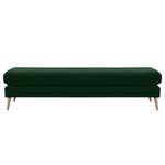 Banc repose-pieds Kayena Velours - Velours Sadia: Vert vieilli - Hêtre clair