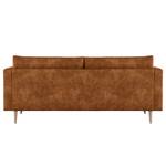 2-Sitzer Sofa Kayena Antiklederlook - Microfaser Priya: Cognac - Buche Hell