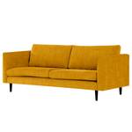 2-Sitzer Sofa Kayena Webstoff - Webstoff Cieli: Senfgelb - Schwarz