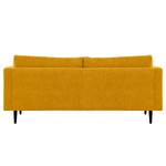 2-Sitzer Sofa Kayena Webstoff - Webstoff Cieli: Senfgelb - Schwarz