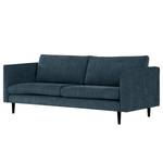 2-Sitzer Sofa Kayena Webstoff - Webstoff Cieli: Dunkelblau - Schwarz