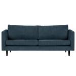 2-Sitzer Sofa Kayena Webstoff - Webstoff Cieli: Dunkelblau - Schwarz