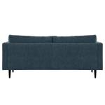 2-Sitzer Sofa Kayena Webstoff - Webstoff Cieli: Dunkelblau - Schwarz