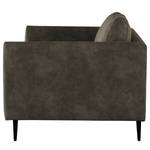 2-Sitzer Sofa Kayena Antiklederlook - Microfaser Priya: Anthrazit - Schwarz