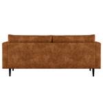 2-Sitzer Sofa Kayena Antiklederlook - Microfaser Priya: Cognac - Schwarz