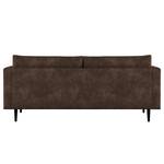 2-Sitzer Sofa Kayena Antiklederlook - Microfaser Priya: Dunkelbraun - Schwarz