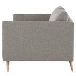 2-Sitzer Sofa Kayena Webstoff - Webstoff Lark: Braungrau - Buche Hell