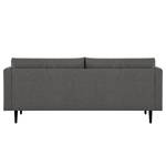 2-Sitzer Sofa Kayena Webstoff - Webstoff Lark: Dunkelgrau - Schwarz