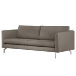 2-Sitzer Sofa Kayena Bouclé - Bouclé Stoff Eurona: Grau - Chrom glänzend