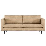 2-Sitzer Sofa Kayena Antiklederlook - Microfaser Priya: Beige - Schwarz