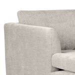 Ecksofa Kayena Webstoff - Webstoff Cieli: Sandgrau - Longchair davorstehend links - Buche Hell