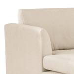 Ecksofa Kayena Bouclé - Bouclé Stoff Eurona: Beige - Longchair davorstehend links - Buche Hell