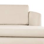 Ecksofa Kayena Bouclé - Bouclé Stoff Eurona: Beige - Longchair davorstehend rechts - Buche Hell