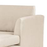 Ecksofa Kayena Bouclé - Bouclé Stoff Eurona: Beige - Longchair davorstehend rechts - Schwarz