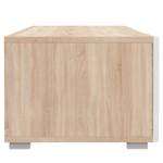 Tv-meubel Podium gecoate spaanplaat - eikenhouten look/beige - Beige / eikenhouten look - Breedte: 185 cm