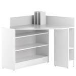 Bureau d’angle Wall Panneau aggloméré enduit - Blanc - Blanc