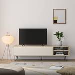 Tv-meubel Aero gecoate spaanplaat - eikenhouten look/beige - Beige / eikenhouten look