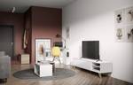 Tv-meubel Prism gecoate spaanplaat - wit - Wit