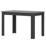 Eettafel Nice gecoate spaanplaat - zwart/betonnen look - Beton/zwart