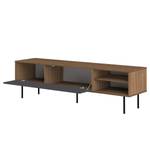Tv-meubel Ampère gecoate spaanplaat - notenboomhouten look/grijs/zwart - Notenboomhout/zwart