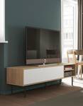 Tv-meubel Ampère gecoate spaanplaat - eikenhouten look/zwart/wit - Eikenhouten look/wit