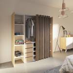 Garderobenschrank Tom mit Kommode Eiche Sonoma Dekor / Grau