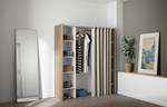 Garderobenschrank Tom Beige / Eiche Dekor - Breite: 112 cm