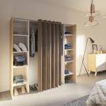 Garderobenschrank Tom Taupe / Eiche Sonoma - Breite: 112 cm