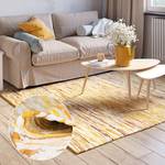 Kurzflorteppich Amira Baumwolle - Gold / Mix -  230 x 160 cm - Gold - 230 x 160 cm