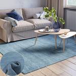 Wollen vloerkleed Rana schapenwol - blauw - 150 x 80 cm - Blauw - 150 x 80 cm