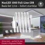 MaxLED-Stripe Basisset 1000 COB Daylight Polyacryl - Silber - Breite: 150 cm