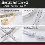 LED-strip Set SimpLED COB / RGB aluminium - wit - Breedte: 300 cm