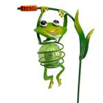 Piquet solaire LED Frosch Fer / Matière plastique - Vert