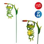 Piquet solaire LED Frosch Fer / Matière plastique - Vert