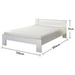 Bedframe Mamyk Wit - 140 x 200cm