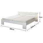 Bedframe Mamyk Wit - 180 x 200cm