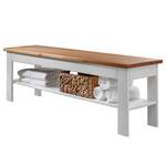 Banc en bois massif Noret Pin massif - Pin blanc / Pin couleur miel