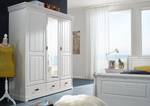 Armoire portes battantes Noret - Type B Pin massif - Epicéa blanc - Largeur : 192 cm