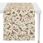 Chemin de table 5603 Coton / Polyester - Beige / Rouge - 48 x 140 cm - Beige / Rouge