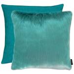 Sierkussen Lars polyester/polyacryl - turquoise - 45 x 45 cm - Turquoise - 45 x 45 cm