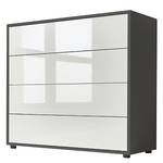 Buffet Mailand Type A Blanc brillant / anthracite