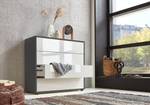 Buffet Mailand Type A Blanc brillant / anthracite