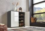 Buffet Milan Type B Blanc brillant / anthracite