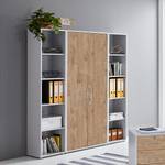 Armoire de bureau Avin - 3 éléments Imitation chêne de Sanremo - Hauteur : 186 cm