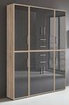 Armoire murale Avin - 6 éléments A Imitation chêne Sonoma / Anthracite brillant