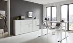 Ensemble de bureau Avin - 3 éléments B Gris clair / Blanc mat