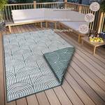 In- & outdoorvloerkleed Pangli polypropeen - Groen/wit - 120 x 170 cm